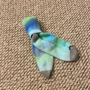 calf high neon socks